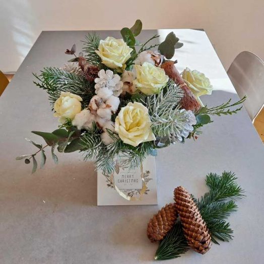 ramo-flores-blancas-navidad-madrid